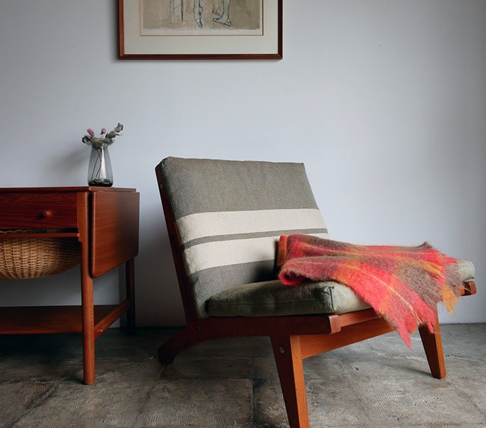 GE370 Armless chair by Hans J.Wegner