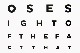 Fun eye chart