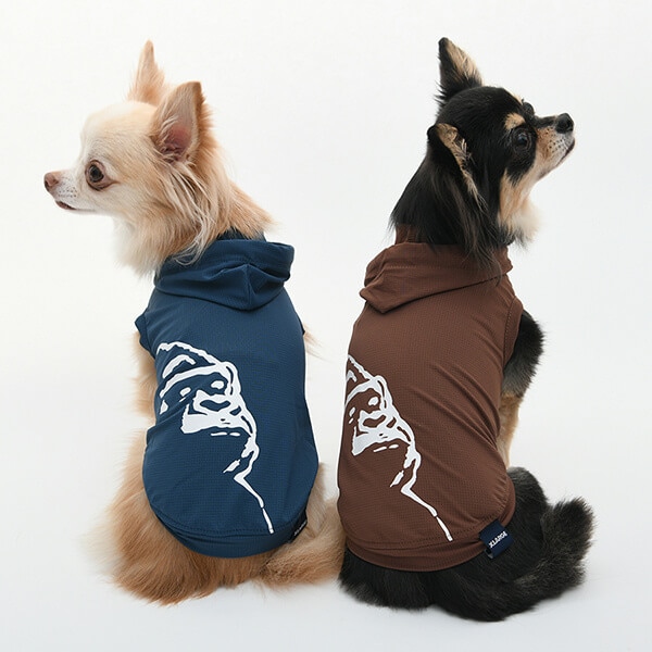 DOGinThePWO 黒犬パーカー Noah Carter Collab, Oversize Hoodie - Dobermann - Black