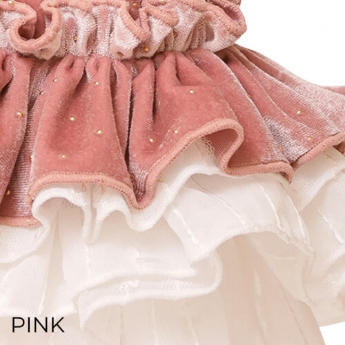 ゴッドピバ新作ワンピースドットプリマワンピースSMサイズピンク GODPIVA ドットプリマワンピース 2025 秋 冬 【ゴッドピバ】 ※お