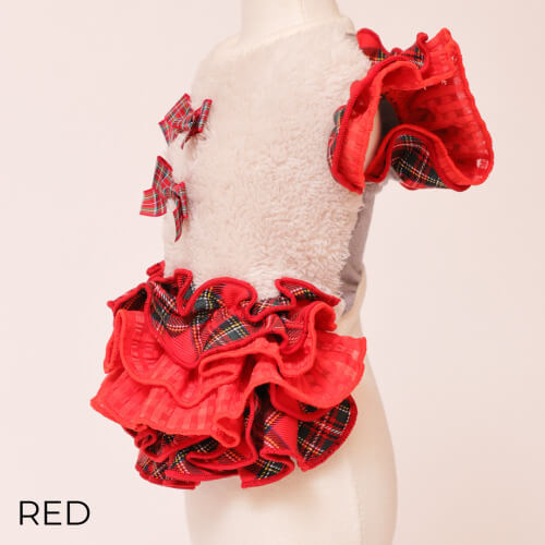 GODPIVA あったかテラボアチェックワンピース 2025 秋 冬 【ゴッドピバ