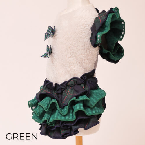 GODPIVA あったかテラボアチェックワンピース 2025 秋 冬 【ゴッドピバ