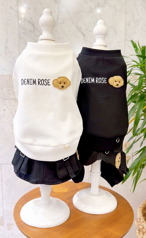 DENIM ROSE ワッペンロゴTシャツ 【デニムローズ】 | ドッグウェア