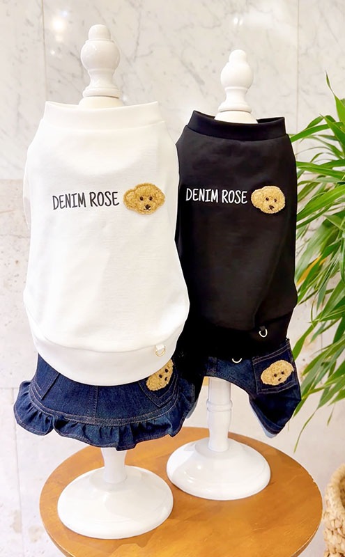 DENIM ROSE ワッペンロゴTシャツ 【デニムローズ】 | ドッグウェア