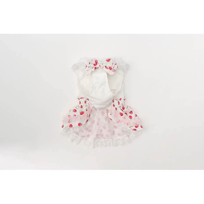 CanNana いちご柄シフォンドッキングワンピース 1158 【きゃん