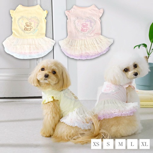 ハイブランドまとめ　犬の刺繍付きワンピース 90cm ONE OCTAVE（ワンオクターヴ）さくらんぼニット | 犬服・ドックウェア