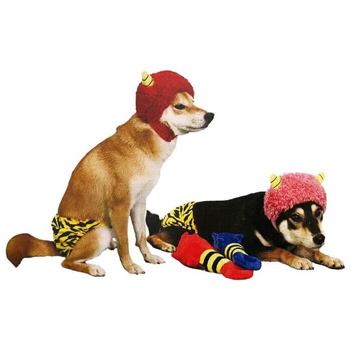 リアル 鬼パンツ 犬 冬 節分 イベント おむつカバー マジックテープ