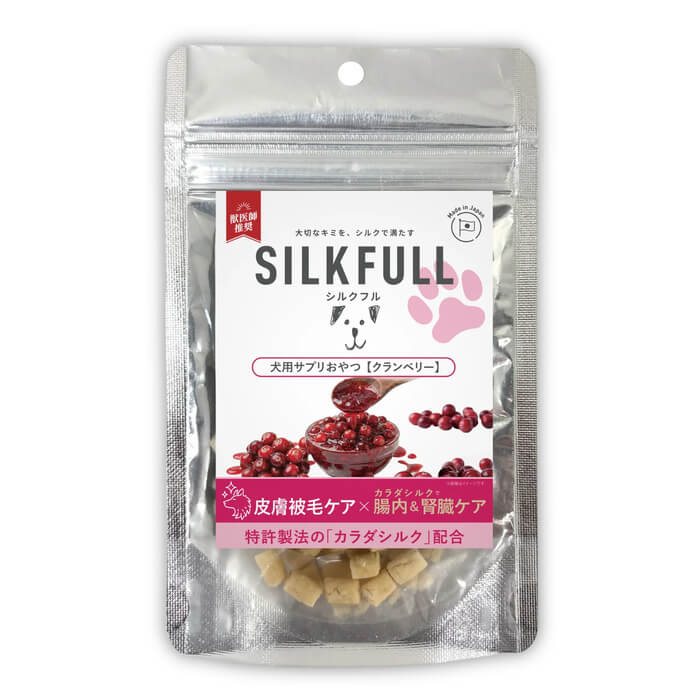 Personal Care PI+ 犬用サプリメント 4パック SILKFULL 犬用サプリおやつ（目＆涙ケア【ビルベリー】、皮膚被毛ケア