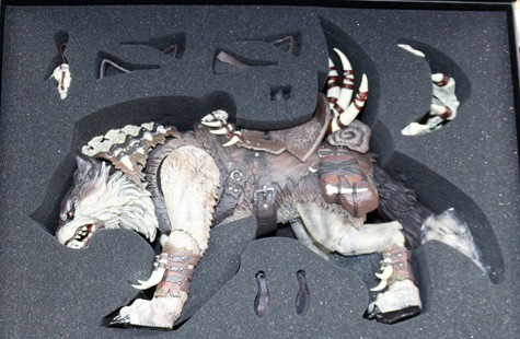 バトルウルフ　ホワイトボーンウルフ　フィギュア　⑤ D20STUDIO ﾎﾜｲﾄ ﾎﾞｰﾝ ｳﾙﾌ [ｸﾞﾚｲ] 「実際は茶色っぽい」 | その他