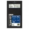 ポリ袋　90L　HDPE　0.025×900×1000mm　黒　10枚×40冊(400枚)　GH97【メーカー直送または取り寄せ】|ゴミ袋・規格袋・レジ袋他|雑貨品