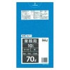 【個人宅配送可】ポリ袋　70L　LLDPE  0.04×800×900mm　青　10枚×40冊 （400枚）　GL71【取り寄せ商品・即納不可・代引き不可・返品不可】|ゴミ袋・規格袋・レジ袋他|雑貨品