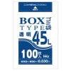 【個人宅配送可】BOX入ポリ袋　45L　LLDPE　0.03×650×800mm　透明　100枚×6箱入(600枚)　BL43【取り寄せ商品・即納不可・代引き不可・返品不可】|ゴミ袋・規格袋・レジ袋他