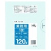 【個人宅配送可】ポリ袋　120L　LLDPE 0.06×1000×1200mm　透明　10枚×10冊 （100枚）GL128【取り寄せ商品・即納不可・代引き不可・返品不可】|ゴミ袋・規格袋・レジ袋他|