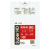 【個人宅配送可】ポリ袋 80L　HDPE 0.02×800×1000mm 半透明 10枚×60冊(600枚) GH83【取り寄せ商品・即納不可・代引き不可・返品不可】|ゴミ袋・規格袋・レジ袋他|雑貨品