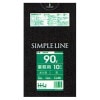 【個人宅配送可】ポリ袋　90L　LL+Meta　0.04×900×1000mm　黒　10枚×30冊(300枚)　GM92【取り寄せ商品・即納不可・代引き不可・返品不可】|ゴミ袋・規格袋・レジ袋他|雑貨