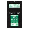 【法人様限定】ポリ袋　90L　LL+Meta　0.04×900×1000mm　黒　10枚×30冊(300枚)　GM92　3ケースロット【メーカー直送・時間指定不可・沖縄、離島不可】|ゴミ袋・規格袋・レ