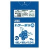 【法人様限定】カラーポリ袋　45L　LLDPE　0.04×650×800mm　青　10枚×40冊(400枚)　PC44　3ケースロット【メーカー直送・時間指定不可・沖縄、離島不可】|ゴミ袋・規格袋・レ