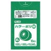 【個人宅配送可】カラーポリ袋　45L　LLDPE　0.04×650×800mm　緑　10枚×40冊(400枚)　PC45【取り寄せ商品・即納不可・代引き不可・返品不可】|ゴミ袋・規格袋・レジ袋他|雑貨