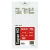 【個人宅配送可】ポリ袋　70L　HDPE　0.03×800×900mm　半透明　10枚×40冊(400枚)　GH78【取り寄せ商品・即納不可・代引き不可・返品不可】|ゴミ袋・規格袋・レジ袋他|雑貨品