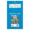 【個人宅配送可】ポリ袋　90L　LL+Meta　0.04×900×1000mm　青　10枚×30冊(300枚)　GM91【取り寄せ商品・即納不可・代引き不可・返品不可】|ゴミ袋・規格袋・レジ袋他|雑貨