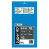 【個人宅配送可】ポリ袋　70L　HDPE　0.02×800×900mm　青　10枚×60冊(600枚)　GH71【取り寄せ商品・即納不可・代引き不可・返品不可】|ゴミ袋・規格袋・レジ袋他|雑貨品