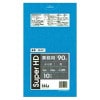 【法人様限定】ポリ袋　90L　HDPE　0.02×900×1000mm　青　10枚×50冊(500枚)　GH91　3ケースロット【メーカー直送・時間指定不可・沖縄、離島不可】|ゴミ袋・規格袋・レジ袋他
