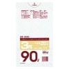 【法人様限定】ポリ袋　90L　LLDPE+HDPE　0.015×900×1000mm　半透明　20枚×40冊(800枚)　GS90　3ケースロット【メーカー直送・時間指定不可・沖縄、離島不可】|ゴミ袋