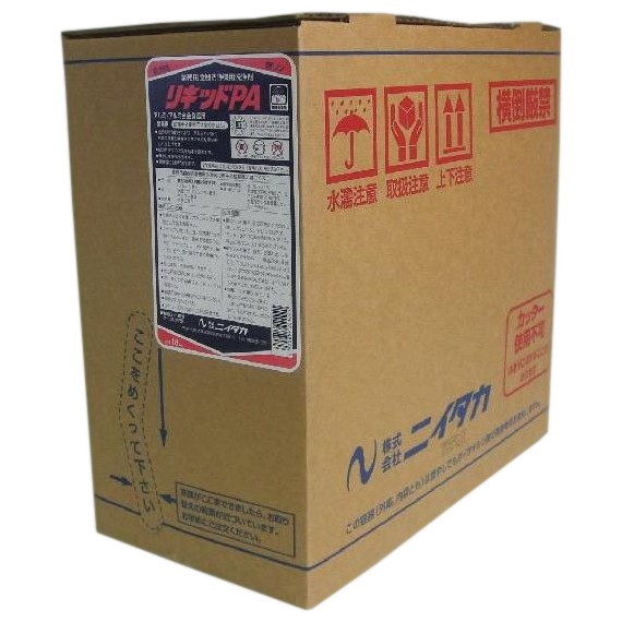 業務用アルミ対応 食器洗浄機用洗剤 ニイタカ リキッドPA 25K ニイタカ 業務用食器洗浄機用洗浄剤 リキッドPA 扁平ハイテナー 18kg