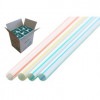 ストレートストロー　6mm×21cm　包装なし　4色ストライプ(白地)　500本入×20箱【メーカー直送・代引き不可・時間指定不可・沖縄、離島不可】|ストロー|雑貨品