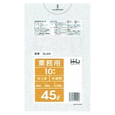 法人様限定】ポリ袋 45L LLDPE 0.03×650×800mm 半透明 10枚×60冊 （600