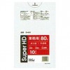 【法人様限定】ポリ袋 80L　HDPE 0.02×800×1000mm 半透明 10枚×60冊(600枚) GH83【メーカー直送・時間指定不可・沖縄、離島不可】|ゴミ袋・規格袋・レジ袋他|雑貨品