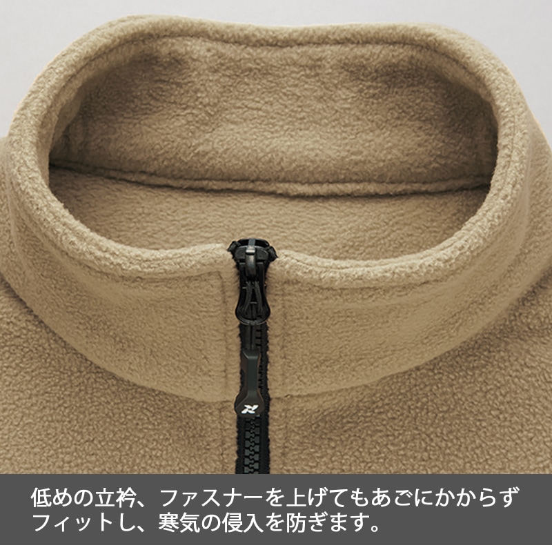 フリースブルゾン AZ10311 秋冬 保温 防寒 軽量アウター アウトドア 3S