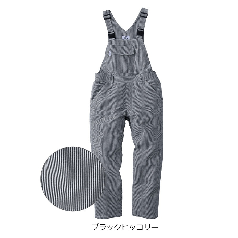 コットンリネンサロペット GE-884 春夏対応 ヒップオープン 綿麻生地