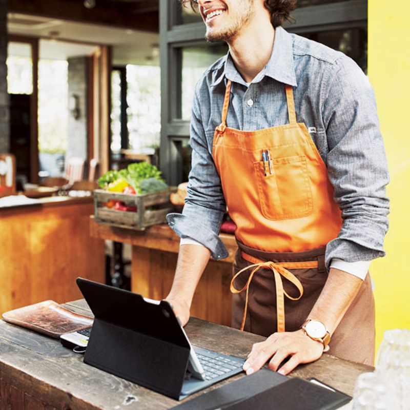 2WAYエプロン FK7158 胸当てエプロン 農作業 ガーデニング 園芸 ボン