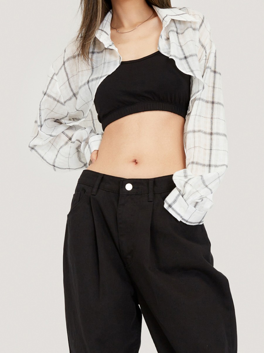 Check Shirt Bolero / 2colors