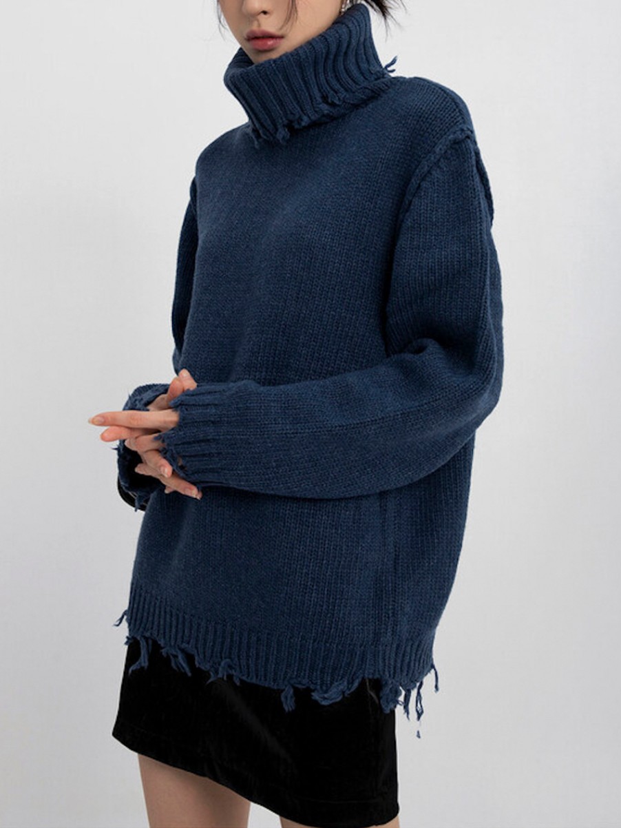 Damage High Turtle Knit / 3colors