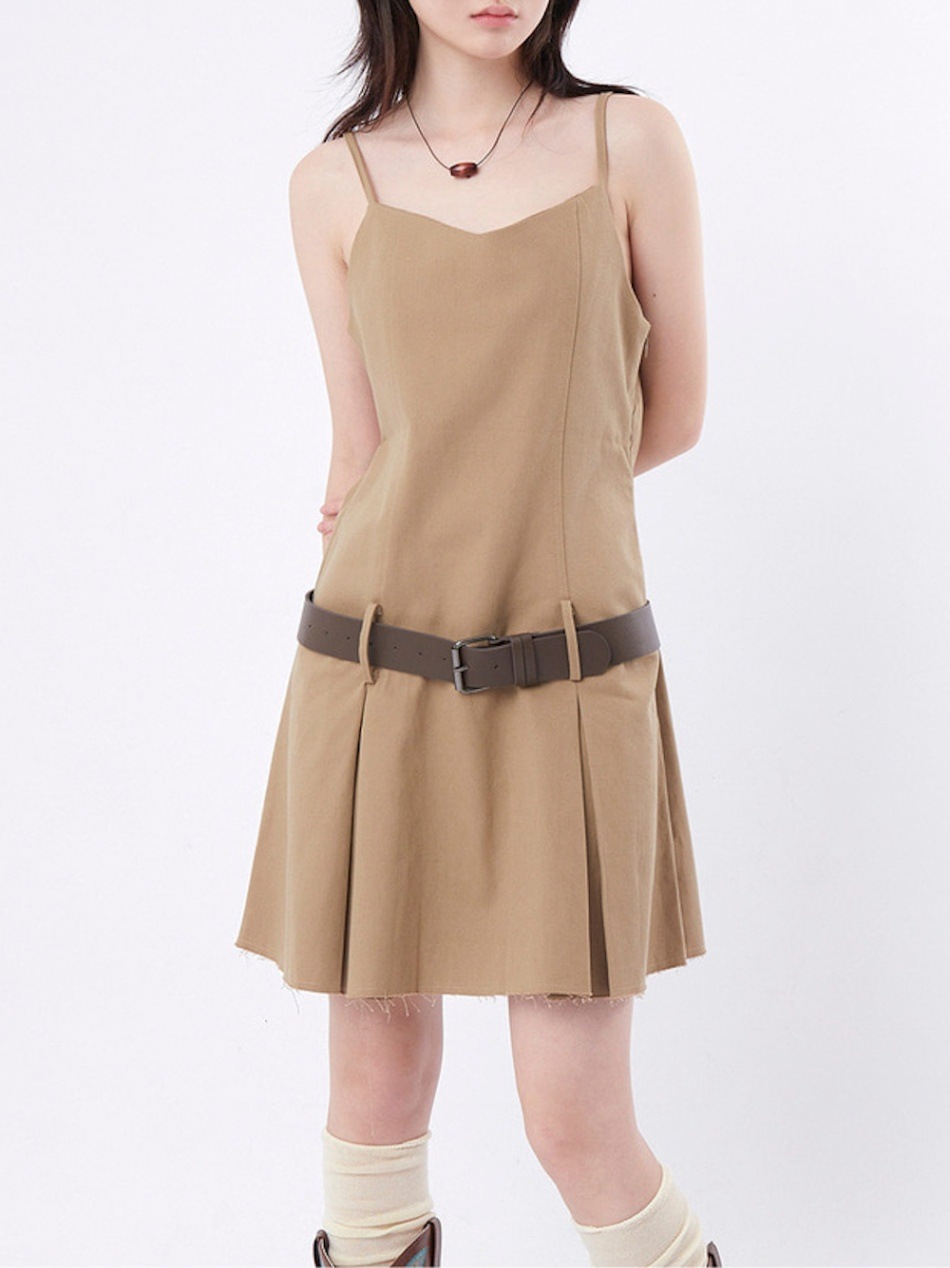 Low Belt Dress / 2colors