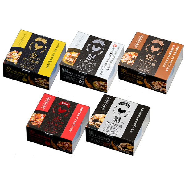 秋田缶 比内地鶏の缶詰5種（ギフトボックス） | きりたんぽ | 秋田