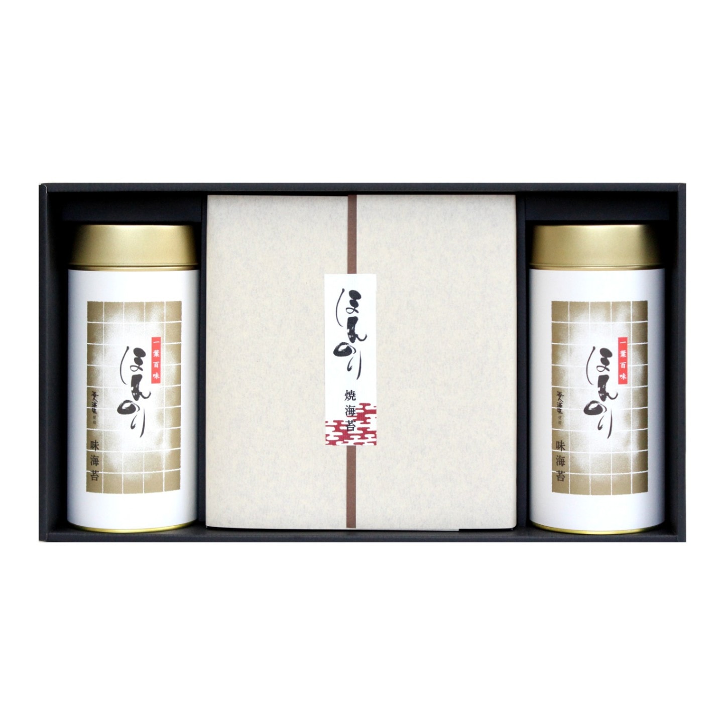 53】【特撰ほんのりシリーズ】焼海苔・広島かき味のり大2缶詰合せ 
