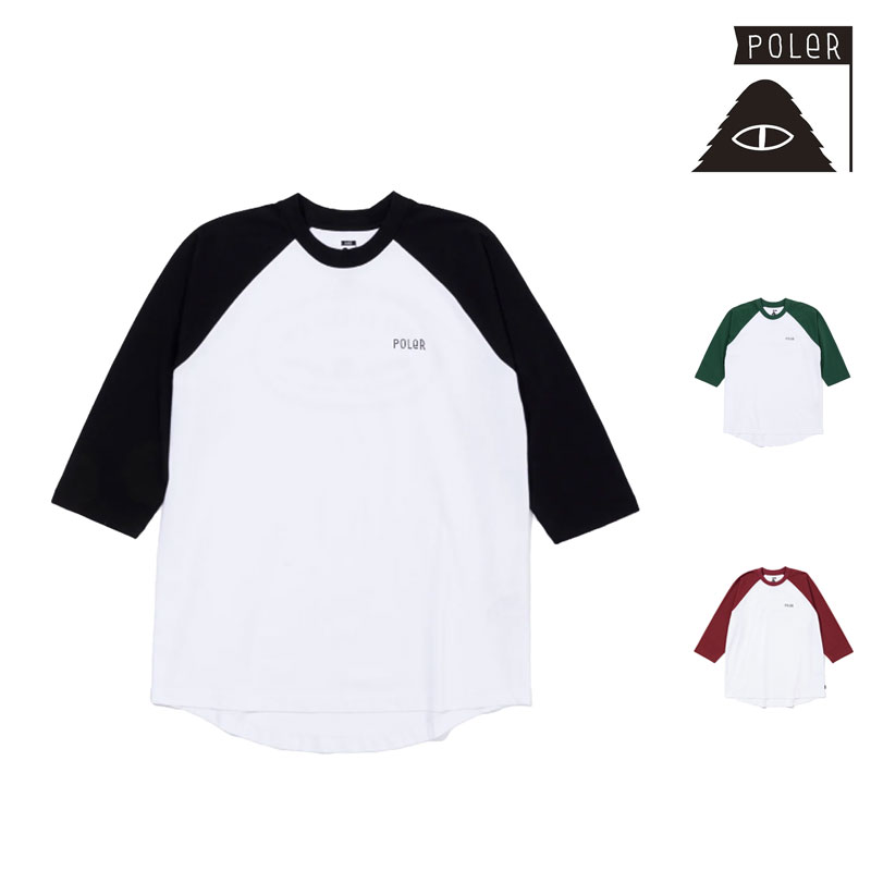 セール SALE ポーラー POLER ラッソ ラグラン ティー LASSO RAGLAN TEE Tシャツ トップス 241MCV0184 241MCV0185 241MCV0186 メンズ