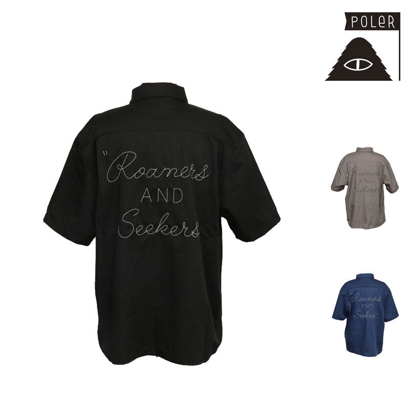 セール SALE ポーラー POLER ポーラー ショートスリーブ リラックス ワーク シャツ POLER S/S RELAX WORK SHIRT シャツ トップス 241MCV0024 241MCV0025 241MCV0026 メンズ