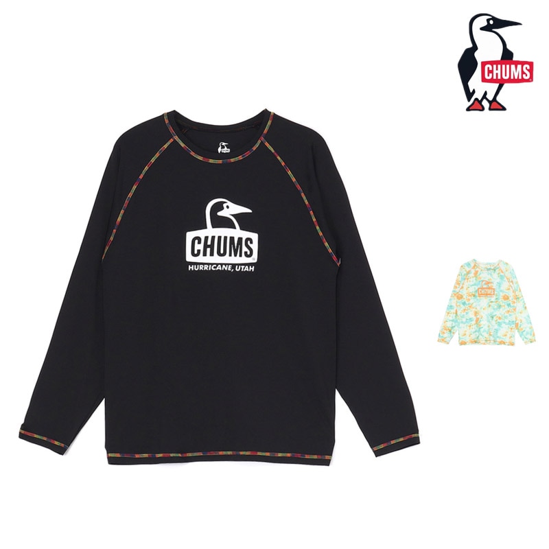 セール SALE チャムス CHUMS スプラッシュ ブービー フェイス ロングスリーブ Tシャツ SPLASH BOOBY FACE L/S T-SHIRT トップス ラッシュガード CH11-2541 レディース