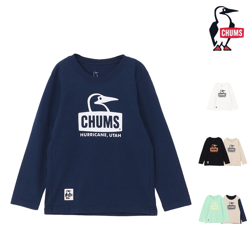 セール SALE チャムス CHUMS キッズ ブービー フェイス ブラッシュド ロングスリーブ Tシャツ KIDS BOOBY FACE BRUSHED L/S T-SHIRT Tシャツ トップス CH21-1293 キッズ