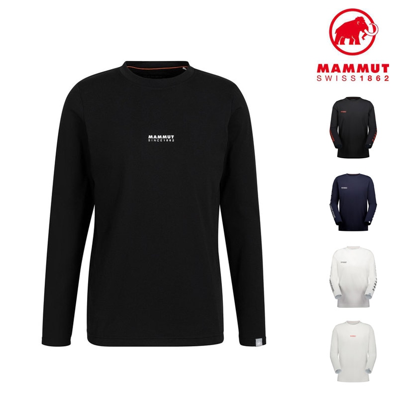 MammutのQD ロゴ プリント ロングスリーブ Tシャツ アジアンフィットウ QD ロゴ プリント ロングスリーブ Tシャツ アジアンフィット（QD Logo