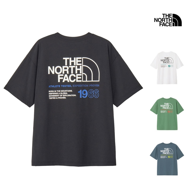 ザ・ノース・フェイス THE NORTH FACE NT32597 ショートスリーブ イーエス 66 ロゴ ワイド ティー S/S ES LOGO WIDE TEE メンズ 男性 Tシャツ トップス 半袖 アウトドア 登山 スポーツ 抗菌 防臭 吸汗 速乾 UVカット 26ss 春夏 新作