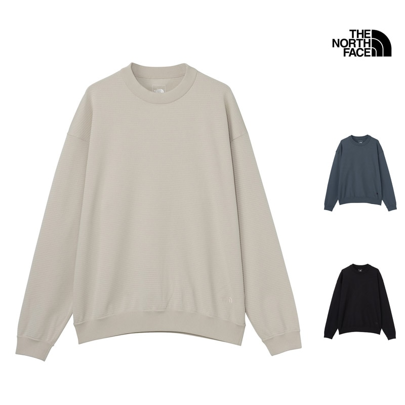 ザ・ノース・フェイス THE NORTH FACE NT12641 ロングスリーブ リップル ニット クルー L/S RIPPLE KNIT CREW メンズ 男性 Tシャツ トップス ロンT 長袖 アウトドア キャンプ 登山 スポーツ 遮熱 通気性 猛暑対策 UVカット 26ss 春夏 新作