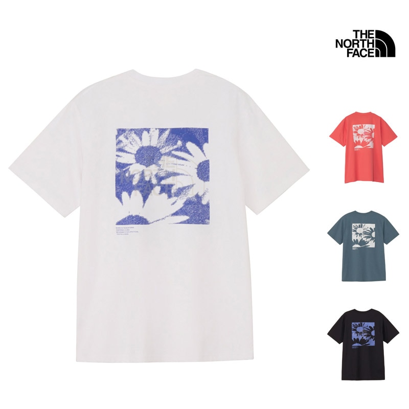ザ・ノース・フェイス THE NORTH FACE NT32685 ショートスリーブ イーエス フラワー ボックス ロゴ ティー S/S ES FLOWER BOX LOGO TEE メンズ 男性 Tシャツ トップス 半袖 アウトドア 登山 スポーツ 抗菌 防臭 吸汗 速乾 UVカット 26ss 春夏 新作
