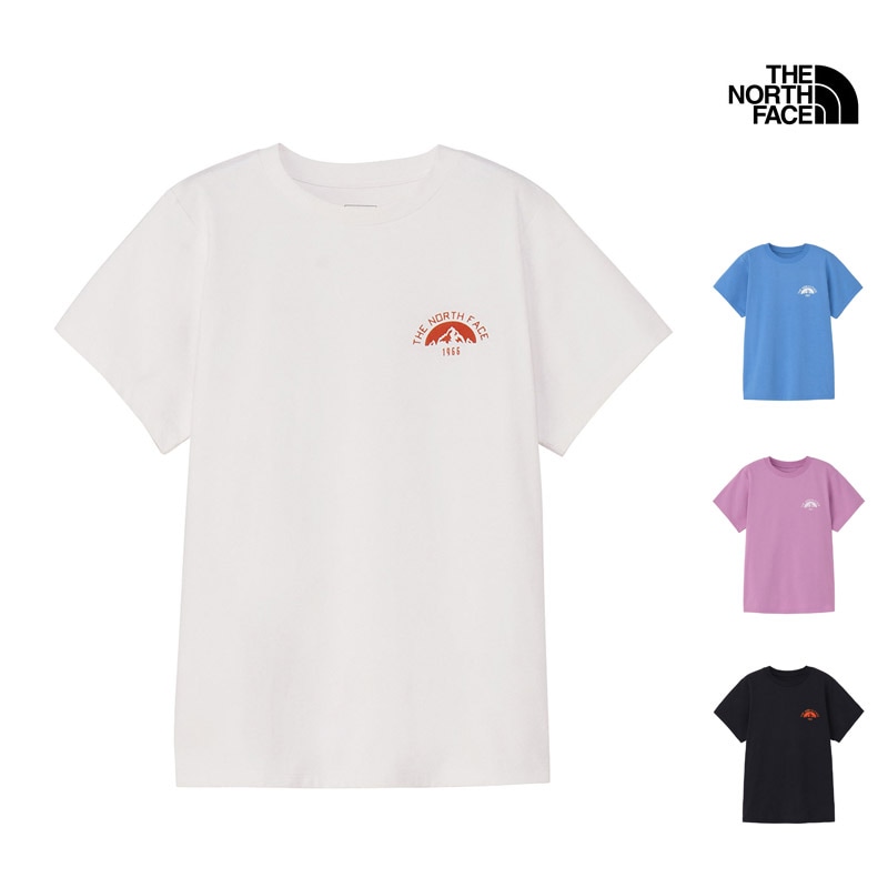 ザ・ノース・フェイス THE NORTH FACE NTW32686 ショートスリーブ イーエス マウンテン ロゴ ティー S/S ES BIG MOUNTAIN TEE レディース 女性 Tシャツ トップス 半袖 アウトドア キャンプ 登山 吸汗 速乾 抗菌 防臭 UVカット 26ss 春夏 新作