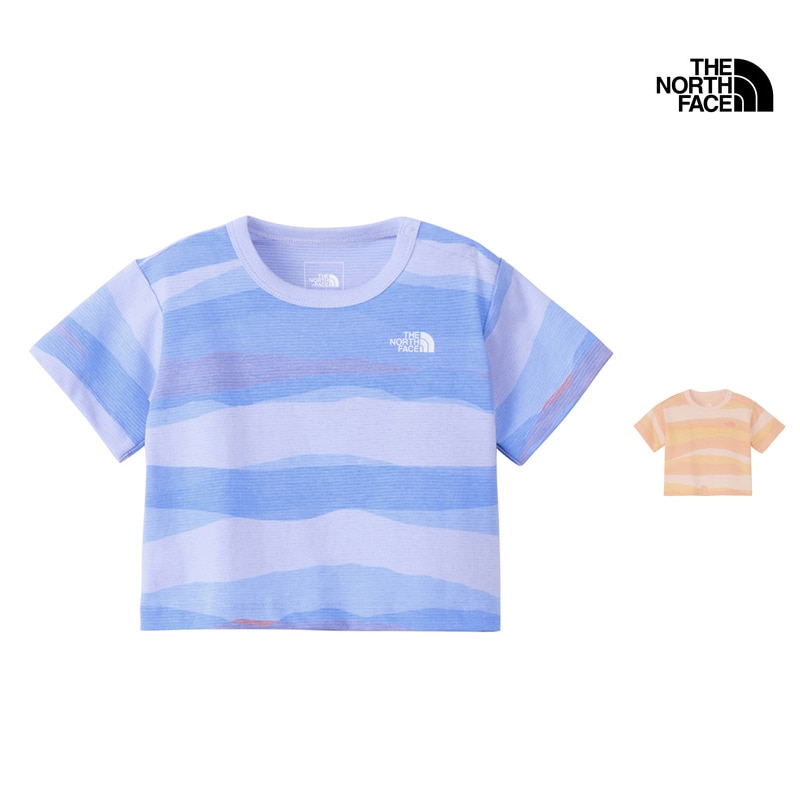 ザ・ノース・フェイス THE NORTH FACE NTB32555 ベビー ショートスリーブ リトル ブリーズ ティー BABY S/S LITTLLE BREEZE TEE ベビー 赤ちゃん 男の子 女の子 乳幼児 Tシャツ 半袖 アウトドア 通園 ドライ セットアップ可能 26ss 春夏 新作
