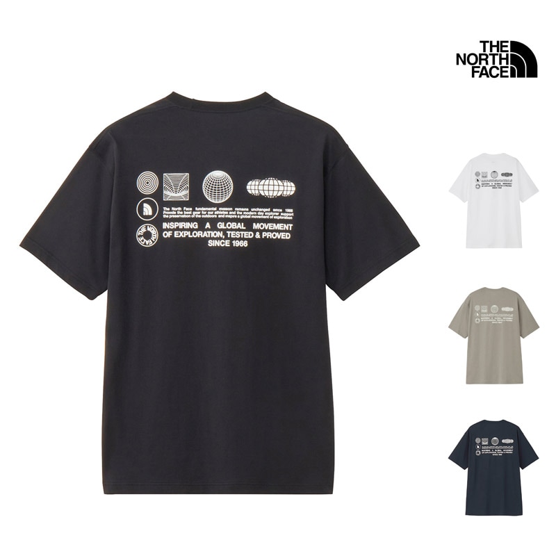 ザ・ノース・フェイス THE NORTH FACE NT32550 ショートスリーブ フラッシュドライ グローブ グリッド コットン ティー S/S FD GLOBE GRID COTTON TEE メンズ 男性 Tシャツ トップス 半袖 アウトドア スポーツ 吸汗 速乾 ドライ 26ss 春夏 新作